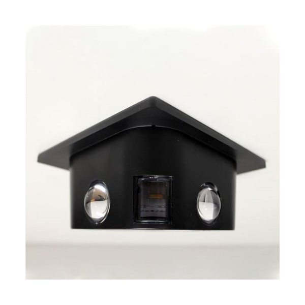 Applique murale solaire d'extérieur à LED CALM avec capteur crépusculaire, noire, IP54, 150 lm, 2 CCT, 3 000 K-6 000 K