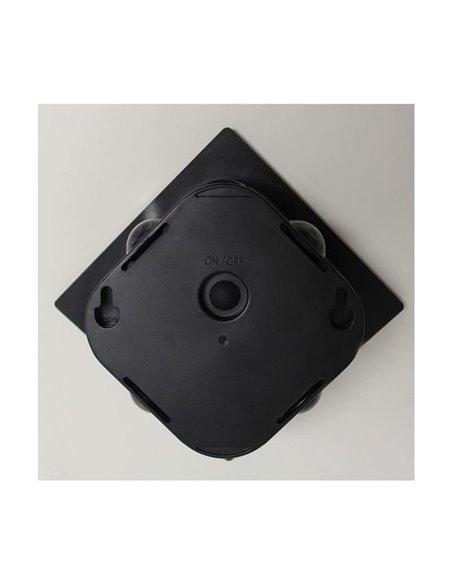 Luminária de parede externa LED solar CALM com sensor crepuscular, preta, IP54, 150 lm, 2 compartimentos, 3000K-6000K