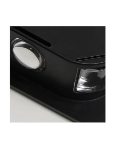 Luminária de parede externa LED solar CALM com sensor crepuscular, preta, IP54, 150 lm, 2 compartimentos, 3000K-6000K