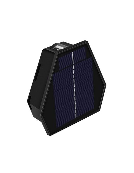 Aplique de exterior LED solar DIAMANTE, con sensor crepuscular, 120Lm 2CCT 3000K-6000K