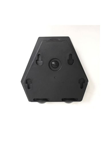 Aplique de exterior LED solar DIAMANTE, con sensor crepuscular, 120Lm 2CCT 3000K-6000K