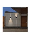 Aplique de exterior LED solar DIAMANTE, con sensor crepuscular, 120Lm 2CCT 3000K-6000K