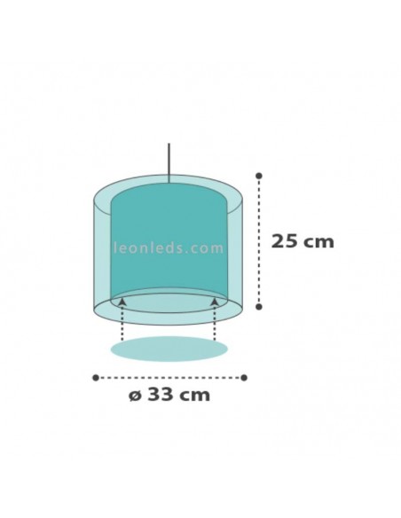 Lámpara de Techo gris con nubes con una pantalla redonda serie Clouds de Dalber 41412E | LeonLeds Iluminación