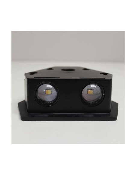 Aplique de exterior LED solar DIAMANTE, con sensor crepuscular, 120Lm 2CCT 3000K-6000K