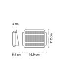 Aplique de exterior LED solar NIL, negro con sensor crepuscular, IP54 120Lm 3000K