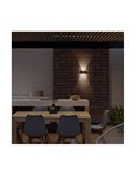 Aplique de exterior LED solar NIL, negro con sensor crepuscular, IP54 120Lm 3000K