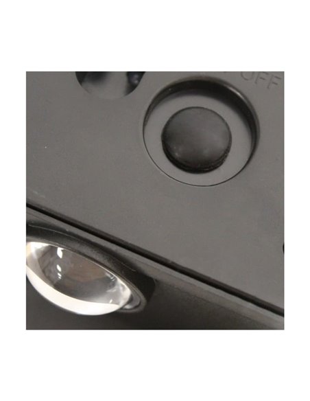 Applique murale solaire d'extérieur à LED NIL, noire, avec capteur crépusculaire, IP54, 120 lm, 3 000 K