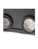 Aplique de exterior LED solar NIL, negro con sensor crepuscular, IP54 120Lm 3000K