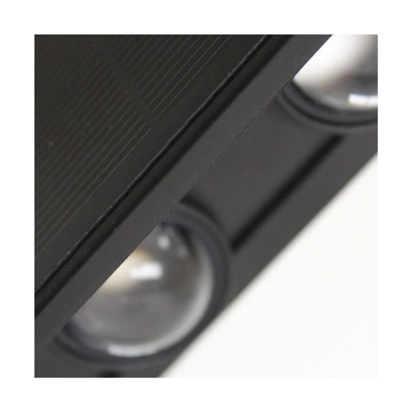 Aplique de exterior LED solar NIL, negro con sensor crepuscular, IP54 120Lm 3000K