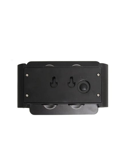 Aplique de exterior LED solar NIL, negro con sensor crepuscular, IP54 120Lm 3000K