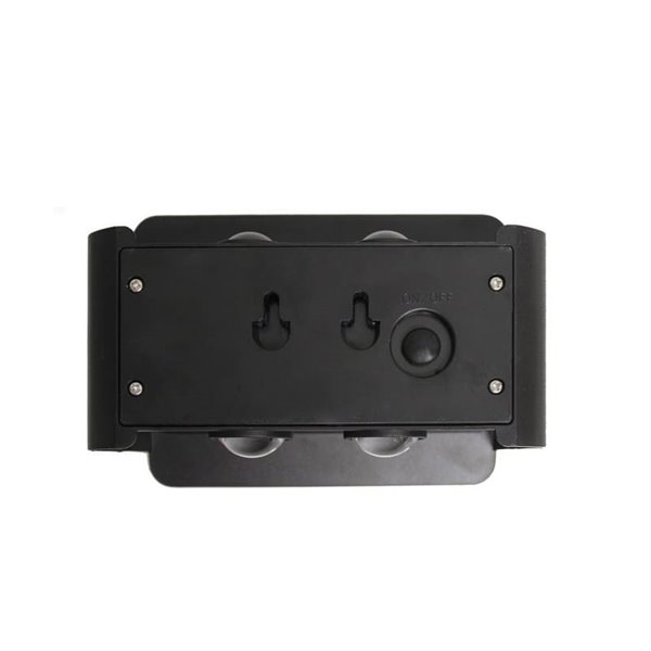 Aplique de exterior LED solar NIL, negro con sensor crepuscular, IP54 120Lm 3000K