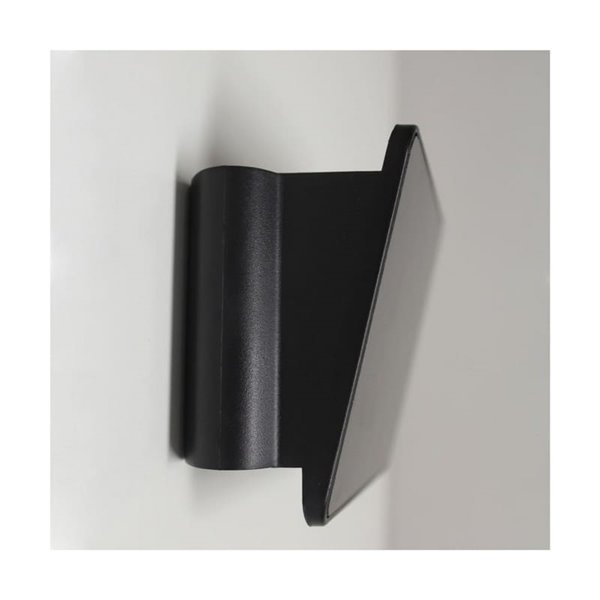 Aplique de exterior LED solar NIL, negro con sensor crepuscular, IP54 120Lm 3000K