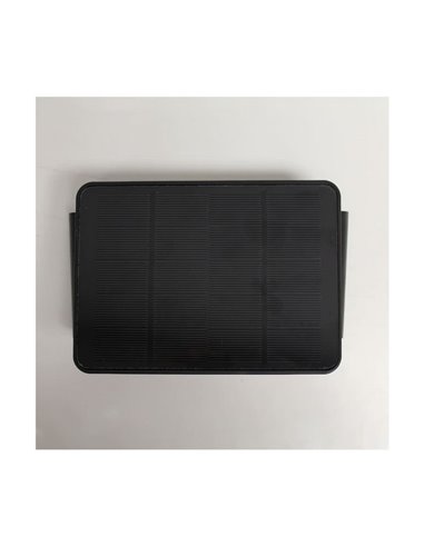 Aplique de exterior LED solar NIL, negro con sensor crepuscular, IP54 120Lm 3000K