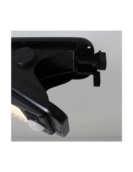 Luminária de parede solar LED CLIP, com sensor de movimento e crepúsculo para uso externo, IP65, 3W 300Lm, 4200K