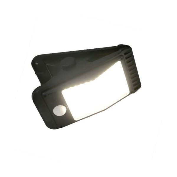 Aplique pinza LED solar CLIP, con sensor de movimiento y crepuscular para exterior IP65, 3W 300Lm, 4200K