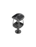 Sobremuro solar LED ZEFFA para exterior, negro con 4 intensidades de luz, 4W 350Lm 4000K 
