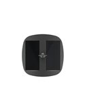 Sobremuro solar LED ZEFFA para exterior, negro con 4 intensidades de luz, 4W 350Lm 4000K 