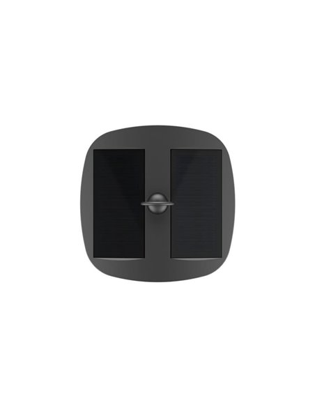 Sobremuro solar LED ZEFFA para exterior, negro con 4 intensidades de luz, 4W 350Lm 4000K 