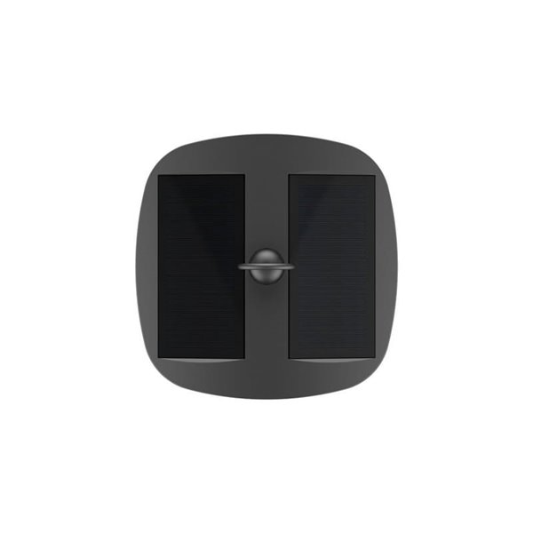 Sobremuro solar LED ZEFFA para exterior, negro con 4 intensidades de luz, 4W 350Lm 4000K 