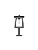 Sobremuro solar LED ZEFFA para exterior, negro con 4 intensidades de luz, 4W 350Lm 4000K 