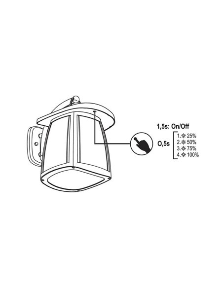 Applique solaire LED ZEFFA, lanterne noire pour extérieur, 4 W, 350 lm, 4 000 K, IP54