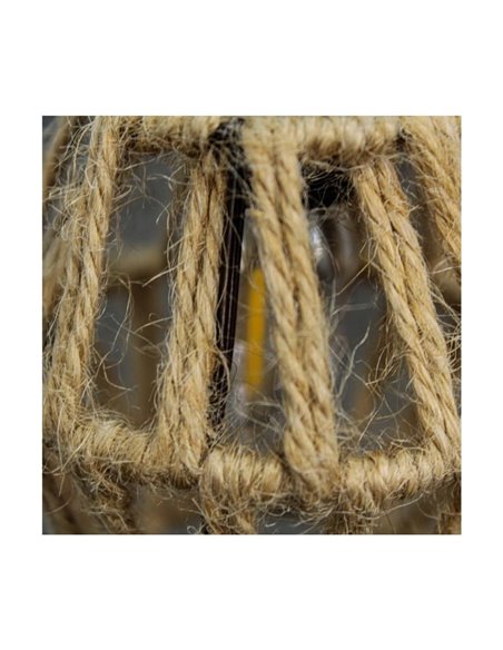 Guirnalda de exterior LED solar ETNA, de cuerda con batería recargable USB o luz solar, 10 bombillas, 5W 330Lm, 2700K