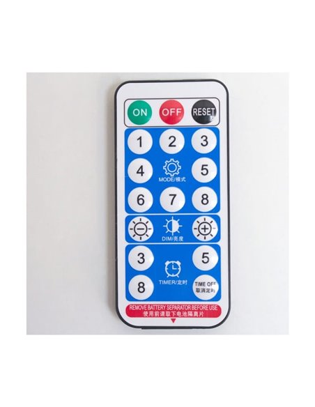 Guirlande lumineuse solaire d'extérieur à LED ETNA, rechargeable par USB ou à énergie solaire, 10 ampoules, 5 W, 330 lm, 2 700 K