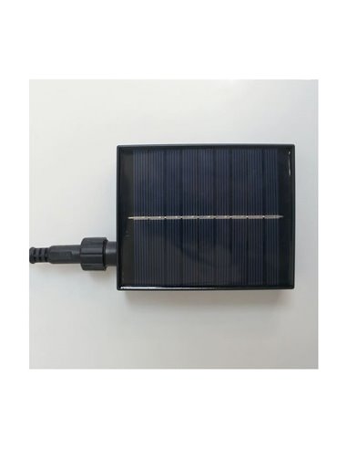 Guirnalda de exterior LED solar ETNA, de cuerda con batería recargable USB o luz solar, 10 bombillas, 5W 330Lm, 2700K