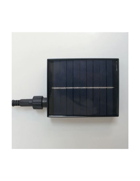 Guirnalda de exterior LED solar ETNA, de cuerda con batería recargable USB o luz solar, 10 bombillas, 5W 330Lm, 2700K