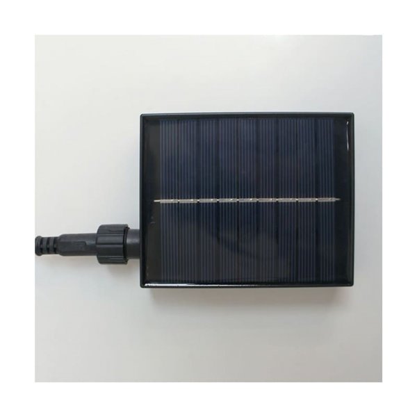 Guirlande lumineuse solaire d'extérieur à LED ETNA, rechargeable par USB ou à énergie solaire, 10 ampoules, 5 W, 330 lm, 2 700 K