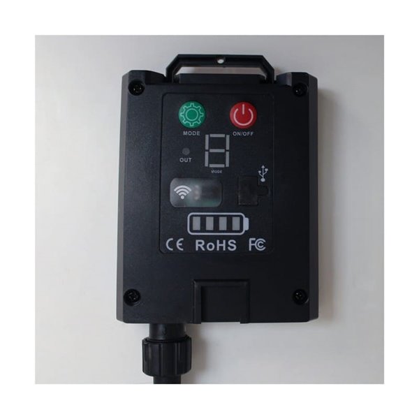 Guirlande lumineuse solaire d'extérieur à LED ETNA, rechargeable par USB ou à énergie solaire, 10 ampoules, 5 W, 330 lm, 2 700 K