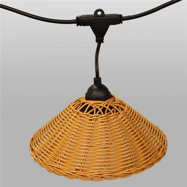 Guirnalda de exterior LED solar TEIDE, con bateria recargable y 10 bombillas incluidas, 8W 430Lm, 2700K