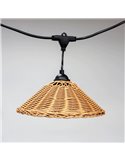 Guirnalda de exterior LED solar TEIDE, con bateria recargable y 10 bombillas incluidas, 8W 430Lm, 2700K