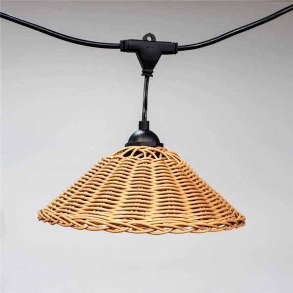Guirnalda de exterior LED solar TEIDE, con bateria recargable y 10 bombillas incluidas, 8W 430Lm, 2700K
