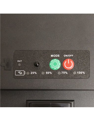 Guirlande lumineuse solaire LED d'extérieur TEIDE, avec batterie rechargeable et 10 ampoules incluses, 8W 430Lm, 2700K