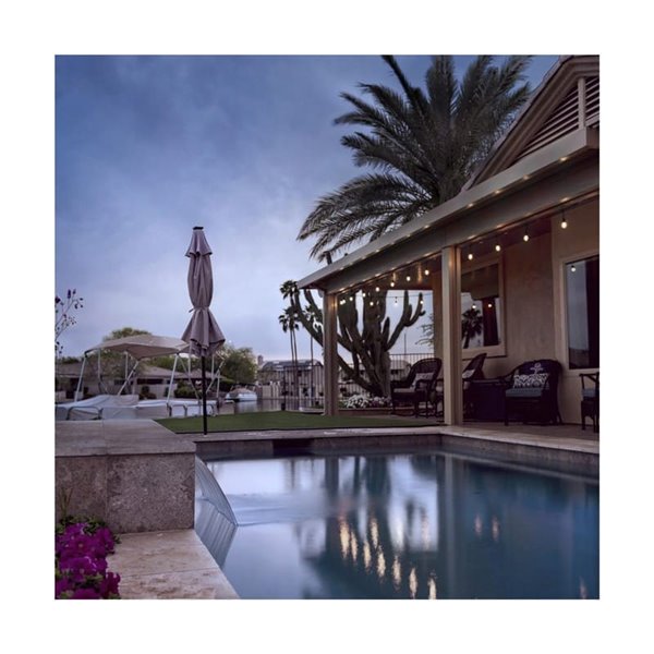 Cordão de luz solar LED para exterior, com 10 lâmpadas incluídas e bateria recarregável, IP44 4W 600Lm 3000K