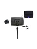 Guirnalda de exterior LED solar, con 10 bombillas incluidas y batería recargable, IP44 4W 600Lm 3000K