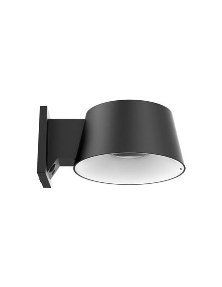 Applique solaire LED CHIMO, noire, avec interrupteur et 4 intensités, 5,2 W, 1 000 lm, 4 000 K, IP54