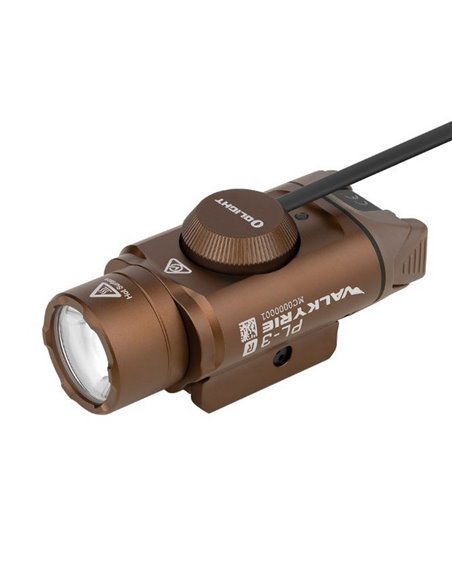Linterna LED para armas recargable VALKYRIA PL-3 R 1500Lm y 205m batería  900 mAh IPX6