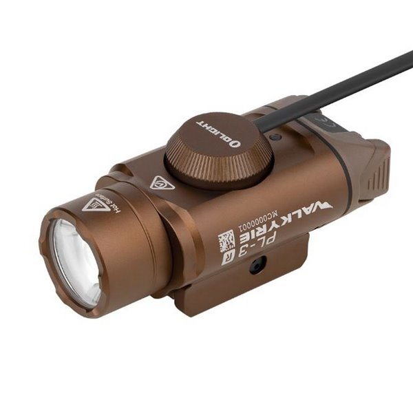 Linterna LED para armas recargable VALKYRIA PL-3 R 1500Lm y 205m batería  900 mAh IPX6