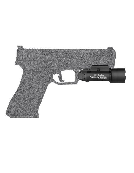 Linterna LED para arma VALKYRIA PL-TURBO 800Lm y 515m alcance 2x1600mAh CR123A IPX6