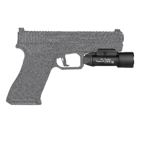 Linterna LED para arma VALKYRIA PL-TURBO 800Lm y 515m alcance 2x1600mAh CR123A IPX6