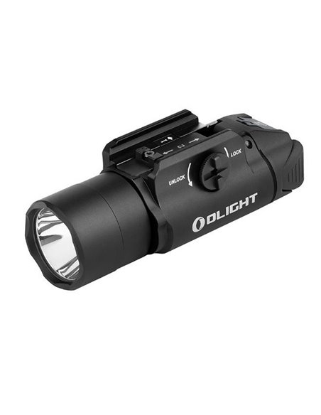 Linterna LED para arma VALKYRIA PL-TURBO 800Lm y 515m alcance 2x1600mAh CR123A IPX6