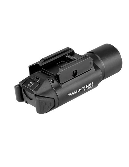 Linterna LED para armas corta VALKYRIA TURBO LEP 250Lm y 530m alcance, batería 2XCR123 IPX6