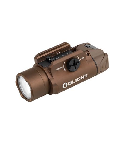 Linterna LED para arma corta VALKYRIA PL-3 1.000Lm, alcance 200m batería 1600mAh CR123A x 2 IP68