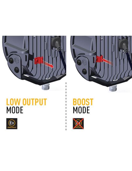 Faro LED Sentinel 9'' Black con Luz de Posición Blanca y Ambar - Máxima Potencia y Diseño Moderno R112 R7