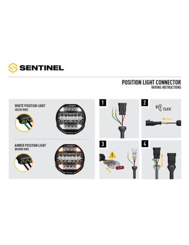 Faro LED Largo Alcance SENTINEL 9″ Standard 87W IP68 ECE R112 Blanco R112 R7 20 Puntos de luz