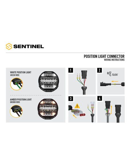 Phare LED longue portée SENTINEL 9″ standard 87 W IP68 ECE R112 blanc R112 R7 20 points lumineux