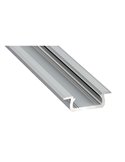 Perfil de aluminio empotrado LUMINES tipo Z anodizado plata 2,02 m para tiras LED