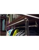Perfil de aluminio empotrado LUMINES tipo Z anodizado plata 2,02 m para tiras LED